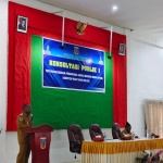 Bupati Kabupaten Paniai, Yampit Nawipa, Amd.Tek., saat memberikan sambutannya (#MD)